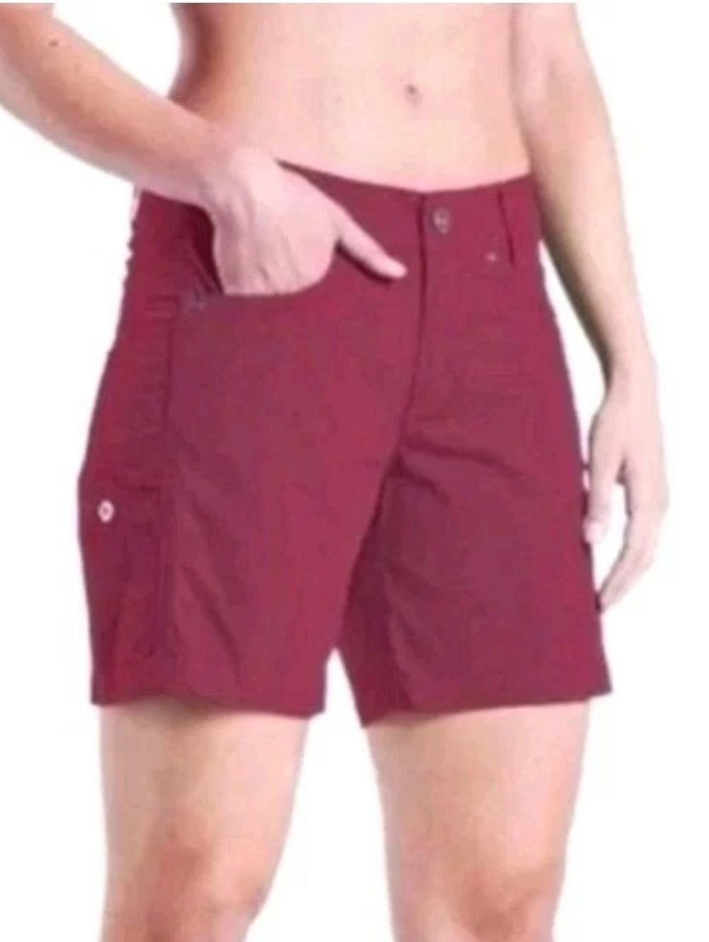 Kuhl Free Range Hiking Cargo Shorts Sz 12 32/7" Light Elderberry Pink Gorpcore